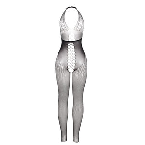 Subblime – 951832 bodystocking avec dos ouvert et détails croisés noir taille unique