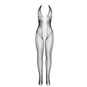 Subblime – 951832 bodystocking avec dos ouvert et détails croisés noir taille unique