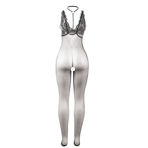 Subblime – 951993 bodystocking résille transparente noire sans fourrure taille unique