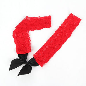 Subblime – 952068 robe courte en résille avec coutures noires et rouges taille unique