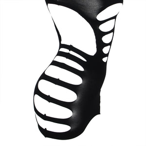 Subblime – 952266 robe résille élastique manches longues noir taille unique