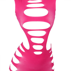 Subblime – 952273 robe résille élastique manches longues rose taille unique