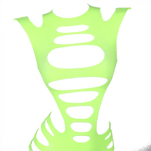 Subblime – 952280 robe résille élastique manches longues vert taille unique