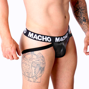 Macho – Mx25nc jock cuir noir