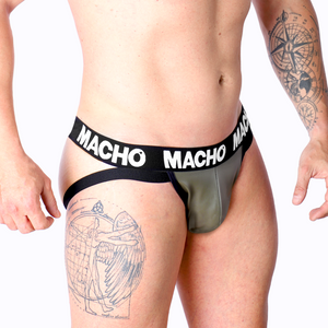 Macho – Mx27gr jock cuir gris beige