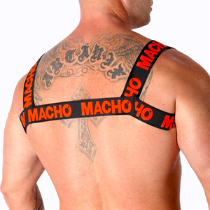 Macho – Harnais double rouge