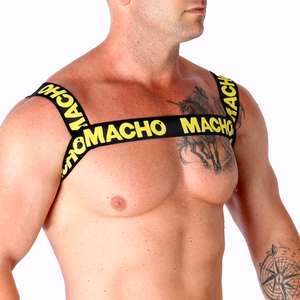 Macho – Harnais double jaune