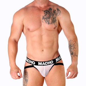 Macho – Mx26x1 jock grid blanc
