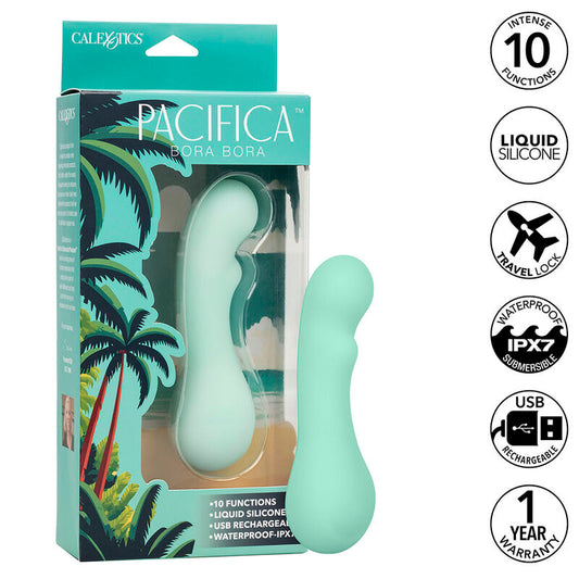 CALEXOTICS - PACIFICA BORA BORA ESTIMULATOR PUNTO G 10 VIBRACIONES AQUA