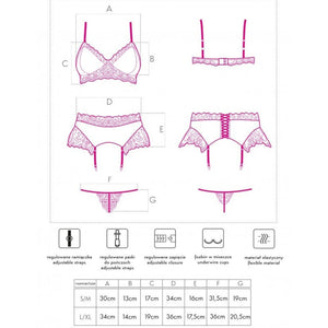 Livco Corsetti Fashion – Nahir lc 20214 soutien-gorge + culotte + porte-jarretelles