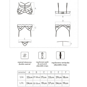 Livco Corsetti Fashion – Soledad lc 20217 soutien-gorge + culotte + jarretière