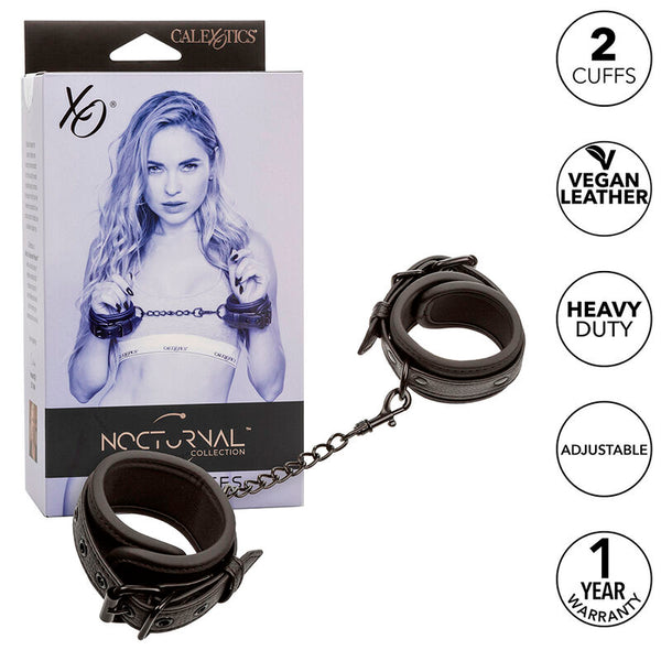 CALEXOTICS - NOCTURNAL ESPOSAS CUERO VERSTELBARE NEGRO