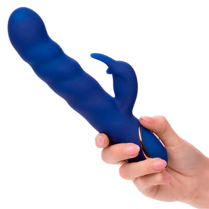 Vibromasseur lapin à mouvement ondulatoire en silicone