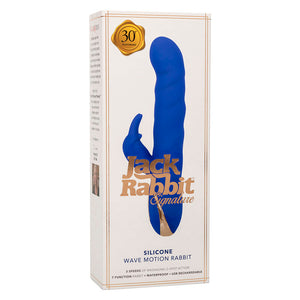 Vibromasseur lapin à mouvement ondulatoire en silicone