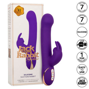 CalExotics – Jack rabbit vibrateur et stimulateur 7 niveaux de vibration et ondes stimulantes bleu