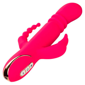 Vibromasseur triple chauffant en silicone
