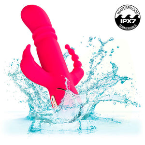 Vibromasseur triple chauffant en silicone