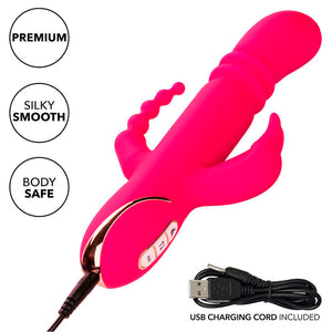 Vibromasseur triple chauffant en silicone