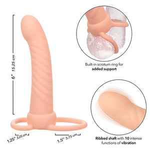 Manchon d'extension double pénétration strié