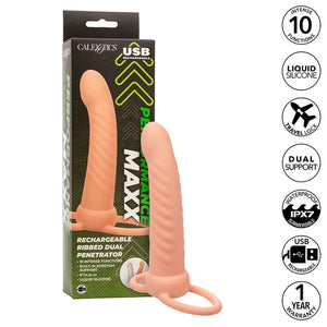 Manchon d'extension double pénétration strié