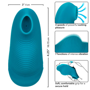 CalExotics – Envy masseur à bille portable 7 vibrations bleu