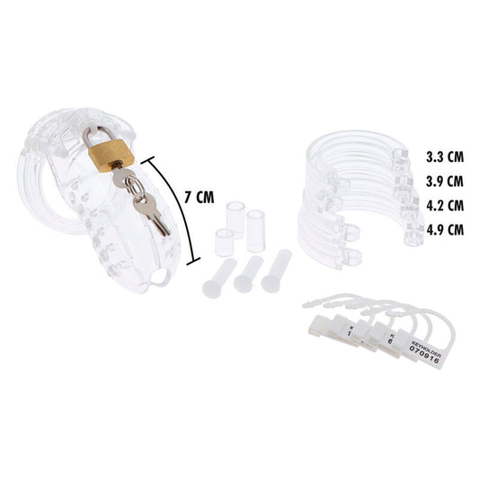 HIDDEN DESIRE - EXTREME JAULA DE CASTIDAD ACRÍLICA ADJUSTABLE TRANSPARENT