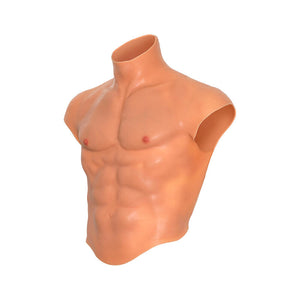 Torse en silicone, pectoraux et abdominaux