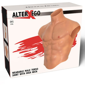 Torse en silicone, pectoraux et abdominaux
