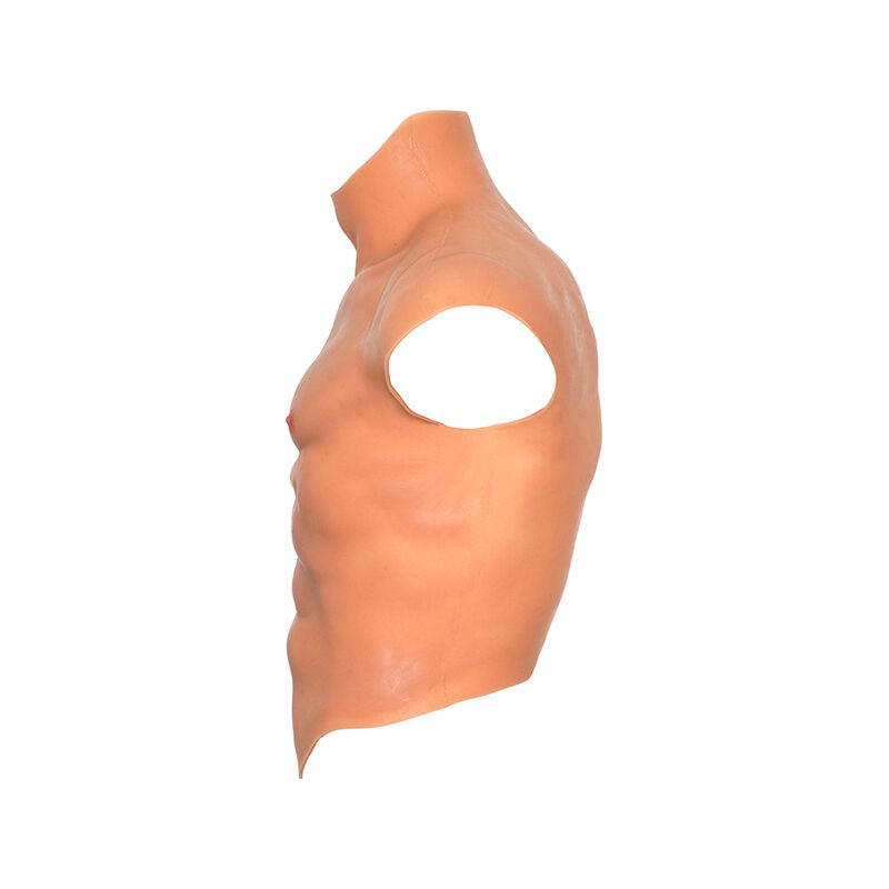 Torse en silicone, pectoraux et abdominaux