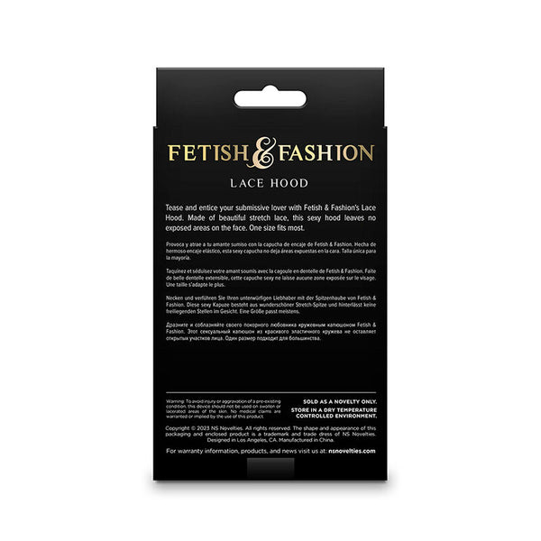 NS Novelties – Fetish & fashion capuche en dentelle noire