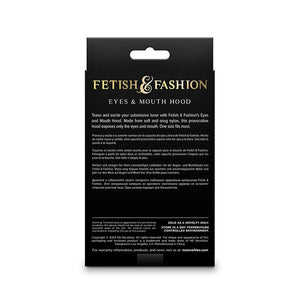 NS NOVELTIES - FETISH &amp; FASHION PASAMONTAÑAS APERTURA DE OJOS Y BOCA NYLON NEGRO