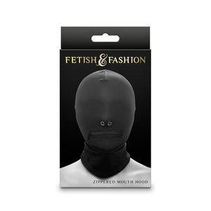 NS NOVELTIES - FETISH &amp; FASHION PASAMONTAÑAS COMPLETO CON CREMALLERA NYLON NEGRO