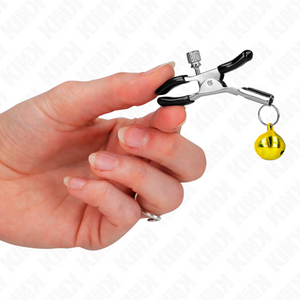 Kink – Pince à meton simple cloche or 6 cm
