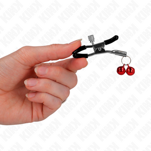 Kink – Pince à meton double cloche rouge 6 cm