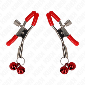 Kink – Pince à meton double cloche rouge rouge 6 cm