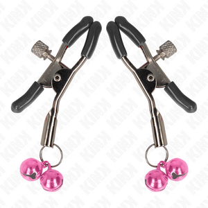 Kink – Pince à meton double cloche rose 6 cm