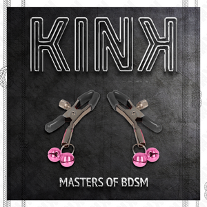 Kink – Pince à meton double cloche rose 6 cm