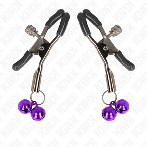 Kink – Pince à meton double cloche violet 6 cm