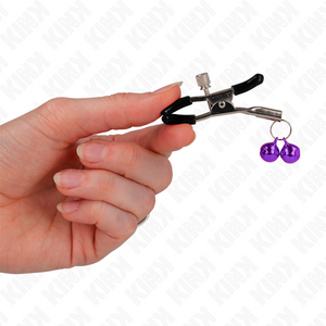 Kink – Pince à meton double cloche violet 6 cm