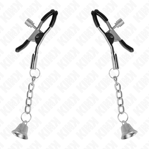 Kink – Pinces à téléton pendentif cloche argent 6 cm