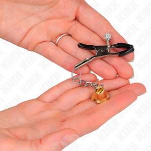 Kink – Pinces à télémon pendentif cloche or 6 cm