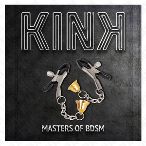 Kink – Pinces à télémon pendentif cloche or 6 cm
