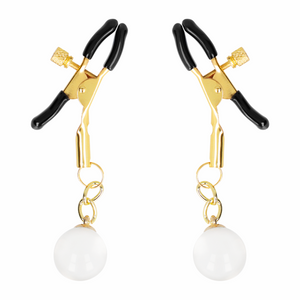 Kink – Pinces à meton billes de verre or 6 cm