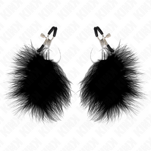 Kink – Pince à meton plume noir 7 cm