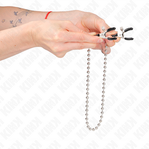 Kink – Pinces à téléton chaîne de billes 30 cm
