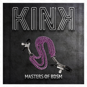 Kink – Pinces à metelier avec 3 chaînes violet 20/23/28 cm