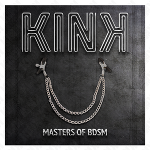 Kink – Pinces à teteaux avec 2 chaînes épaisses argent 20/23 cm
