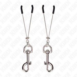 Kink – Pince à meton crochet fin argent 7 cm
