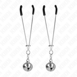 Kink – Pinces à téléphone mince cloche argent 7 cm