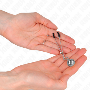 Kink – Pinces à téléphone mince cloche argent 7 cm